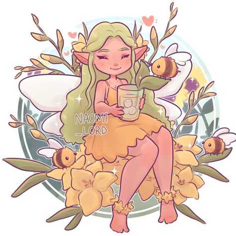 Naomi Lord (@naomi_lord) • Instagram photos and videos Naomi Lord Art, Bee Fairy, August Flower, Naomi Lord, Arts Month, Cute Sketches, Cartoon World, Birth Month Flower, Halloween Drawings