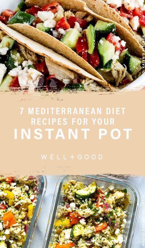 mediterranean diet Dinner Instant Pot, Mediterranean Diet Recipes Dinners, Dash Diet Recipes, Mediterranean Diet Meal Plan, Mind Diet, Easy Mediterranean Diet Recipes, Pot Recipes Easy, Healthy Instant Pot Recipes, Dash Diet