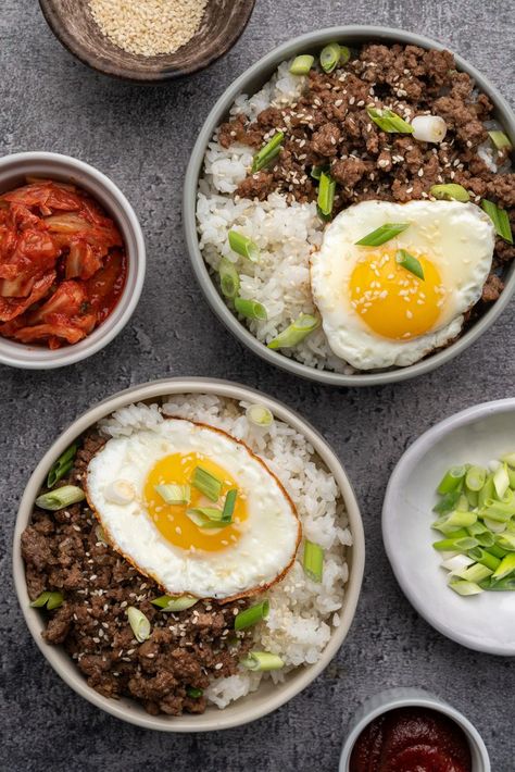 Ground Beef Bowls, Bulgogi Marinade, The Spruce Eats, Korean Bulgogi, Korean Ground Beef, Quote Movie, Delicious Keto Recipes, Beef Bowls, Bulgogi Beef