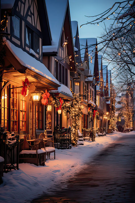 Decorate your walls this Christmas with this inspiring image of a small town Christmas. Bring out the holiday spirit! Christmas Small Town, Small Town Christmas Aesthetic, Small Town Winter, Arizona Snowbowl, Christmas Phone Backgrounds, Small Town Christmas, Christmas Novel, Winter Town, Christmas Towns