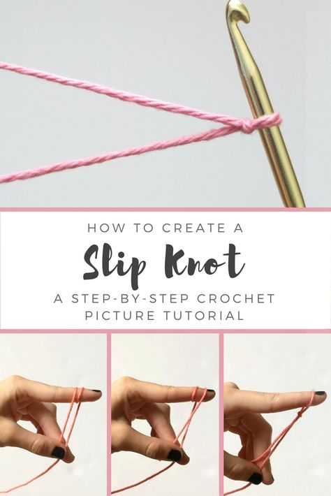 Learn to Crochet the Easy Way: A Step by Step Picture Tutorial on How to tie a Slip Knot for Crochet Beginners. This tutorial could not make tying a slip knot any easier! #slipknot #slipknottutorial #slipknotcrochettutorial #learntocrochet #crochettutorial #easycrochetstitches #freecrochettutorial #freecrochetpatterns #beginnercrochet #crochetforbeginners #sigonimacaroni How To Make A Slip Not Crochet, How To Tie A Crochet Knot, Slip Not Tutorial, Crochet Slip Not, Slip Not Crochet, How To Tie A Slip Knot Crochet, How To Make A Slipknot, How To Start Crocheting Step By Step, Tie A Slip Knot