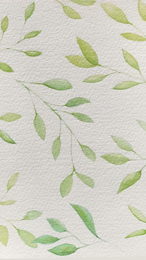 Inspired by floral/leafy backgrounds we all love . Up the contrast and saturation for a sharper tone or grayscale it ! #pins #handmade #watercolor #watercolorart #painting #leaves #background Simple Greenery Painting, Green Leaf Watercolor, Watercolor Design Backgrounds, Leafy Background, Phone Makeover, Paint Board, Painting Leaves, Handmade Sheet, Green Leaf Background