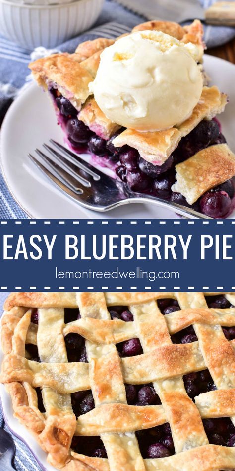 Easy Blueberry Pie, Picnic Dates, Amazing Meals, Summer Tree, Patriotic Food, Easy Pie Recipes, Blueberry Desserts, Summer Picnics, Easy Blueberry