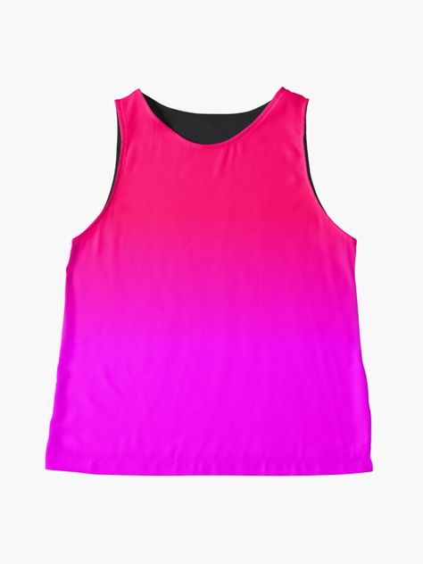 Neon Purple Clothes, Suite Master, Neon Design, Sleeveless Top Designs, Neon Purple, Pink Ombre, Flowy Tank, Holiday Fashion, Neon Pink