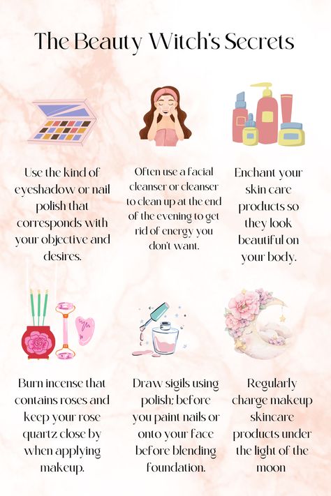 Witch Beauty Tips, Beauty Potions Witchcraft, Beauty Witch Tips, Witchy Beauty Tips, Ancient Beauty Rituals, Glamour Witch Aesthetic, Ancient Beauty Secrets, Beauty Spells Witchcraft, Witchcraft Beauty