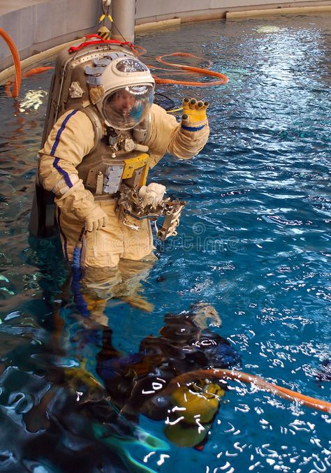 Jeff Williams During Training. US astronaut J.Williams is taken into water for s #Sponsored , #Affiliate, #ad, #Williams, #astronaut, #Training, #Jeff Astronaut Training, Space Center, Anime Aesthetic, Diver, Gravity, Moscow, Nasa, Stock Images Free, Russia