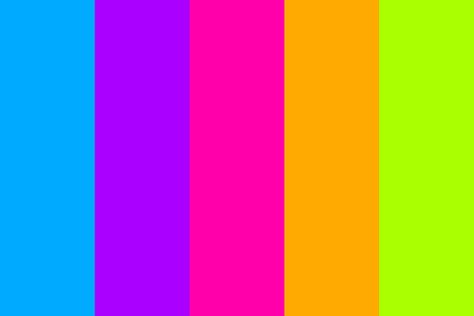 1990s Color Palette, Neon Color Palette Bright Colours, 80s Colour Palette, 80s Color Palette, Pop Color Palette, Frank Aesthetic, Cosmic Aesthetic, Neon Candy, Neon Colour Palette