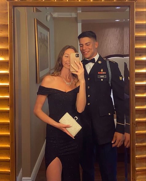 #coupleportrait #couplegoals❤️❤️ #military #militarystyle #dress #formal Military Ball Aesthetic, Military Ball Dresses Army, Military Ball Dresses Jrotc High School, Army Ball Gowns, Marine Ball Dresses, Glitter Long Dress, Military Boyfriend, Marine Ball, Military Ball Gowns