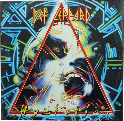 Def Leppard - Hysteria by Tommer G, via Flickr Def Leppard Poster, Def Leppard Albums, Rock Album Cover, Def Leppard Hysteria, Rock Album Covers, Pet Shop Boys, Pochette Album, Musica Rock, Steven Tyler