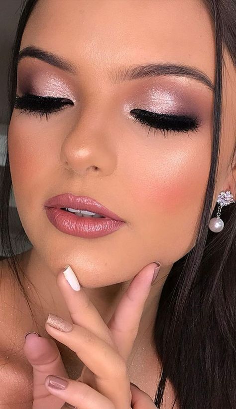 Debs Makeup, Xv Makeup, Teenage Makeup, Rosa Make-up, Skincare Favorites, Gorgeous Wedding Makeup, Wedding Eyes, Wedding Hairstyles And Makeup, Wedding Eye Makeup