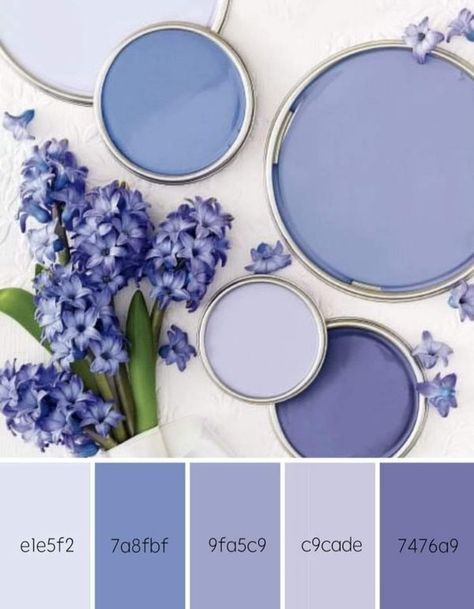 Periwinkle Color Pallet, Shades Of Periwinkle, Periwinkle Living Room, Periwinkle Wedding Colors, Periwinkle Bathroom, Periwinkle Decor, Blue And Purple Color Palette, Periwinkle Room, Periwinkle Wedding