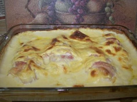 Bacon Wrapped Chicken With Sour Cream Sauce Recipe - Food.com Chicken With Sour Cream, Baked Bacon Wrapped Chicken, Chicken And Egg Noodles, Chicken Breast With Bacon, Bacon Wrapped Chicken Breast, Favorite Casserole Recipes, Cream Sauce For Chicken, Bacon Wrapped Chicken Tenders, Chicken Supreme