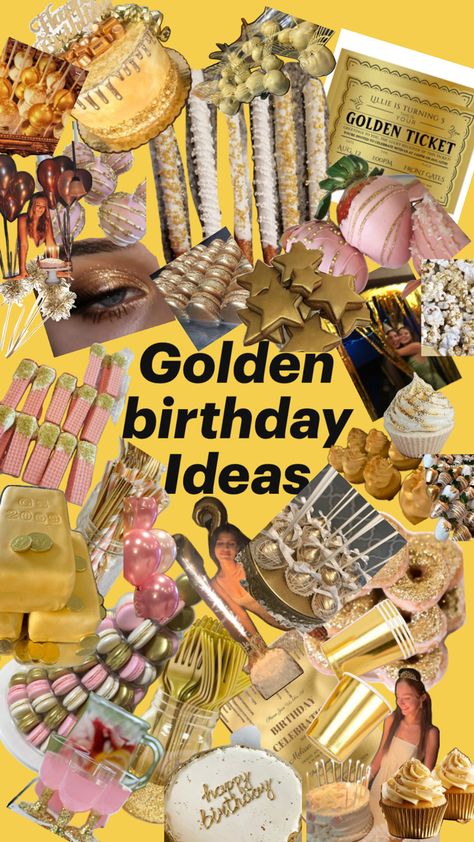 Golden Birthday Ideas, Golden Birthday, Golden Ticket, Front Gates, 12th Birthday, Birthday Ideas, Happy Birthday, Turn Ons, Birthday