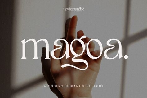 Download Magoa font for iOS, Android, macOS, or Windows for free in OTF and TTF formats for personal and commercial use here. Magoa is a modern elegant serif, with some connected letters that are perfect for branding materials, t-shirt, logo, poster, photography, quotes, and many more. Modern Serif font type to complete your display creation […] The post Magoa Font appeared first on FreeFontDL. Free Fonts Retro, Luxury Symbol, Kombinasi Font, Typeface Alphabet, Letterpress Font, Typographie Logo, Number Font, Tattoo Number, Hipster Fonts