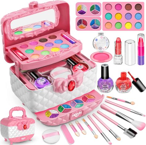 Girls Makeup Set, Kids Makeup Kit, Childrens Makeup, Make Up Kits, Makeup Toys, Makeup Kit For Kids, Play Makeup, Princess Toys, Birthday Toys