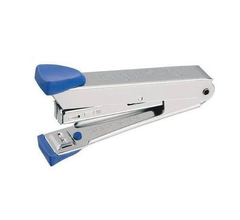 Nickel chrome plated steel body with plastic knobs. Standard stapler. Built-in staple remover and reload indicator. Quick loading mechanism. The viewing slot indicates the remaining staples in the stapler. Staple Remover, Chrome Plating, Office Supplies, Plating, Coding, 10 Things