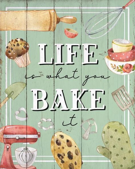 Bake Quotes Cute, Baking Photography, Kitchen Gallery Wall, Baking Quotes, Cooking Quotes, Make Flowers, Paper Snowflake, Cottage Market, Kitchen Quotes