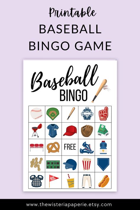 Whether you're a die-hard fan or just love the excitement of the ballpark, our Baseball BINGO game is sure to be a home run. With 30 unique cards featuring baseball-themed illustrations, 24 calling cards, and BINGO markers, it's time to rally your team and enjoy a thrilling game of BINGO! Whether you're hosting a baseball-themed birthday bash, a little league celebration, or a world series watch party, our printable game adds a sporty twist to any gathering. #bingo #baseball #printable #party Baseball Bingo, Printable Sports, Themed Illustrations, Bingo Printable, Sports Party, Printable Game, Baby Shower Activities, Game Printable, Printable Party