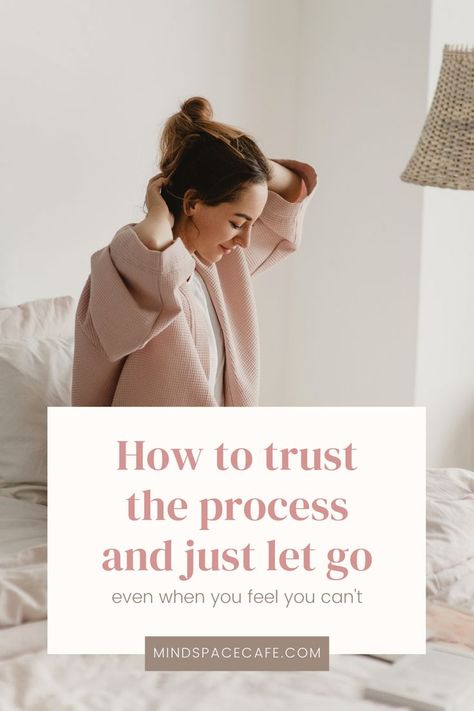 Learn how to trust the process and let go of control so that you can find happiness and peace again. Learning To Let Go Of Control, How To Let Go Of Control, Cant Let Go, Learning To Let Go, Trust The Process, Women Life, Self Improvement Tips, Self Care, Letting Go