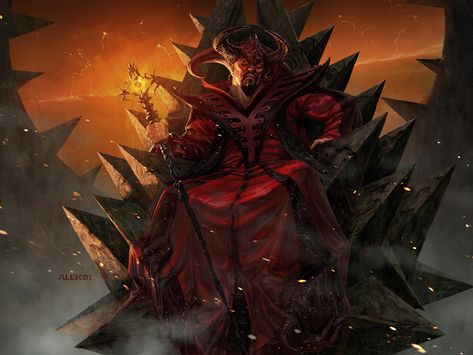 ArtStation - Asmodeus The Archfiend, Aleksi Briclot Asmodeus Demon, Fantasy Demon, Fantasy Wizard, D D Monsters, Forgotten Realms, Dnd Monsters, Classic Monsters, Dragon Ball Super Manga, Fantasy Concept Art