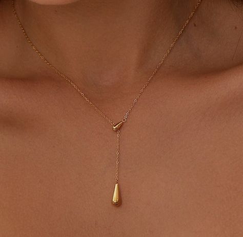 Droplet Pendant Necklace Simple Necklace Minimalist Necklace Everyday Necklace Drop Necklace Gift for Her - Etsy Canada