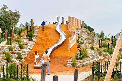 Nature Park Design, Park Design Ideas, Modern Playground, Playgrounds Architecture, Playground Landscaping, Cool Playgrounds, Urban Playground, Public Space Design, Park Design