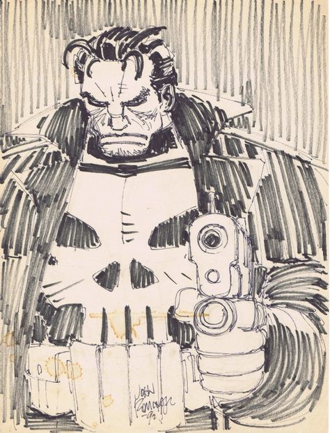 Punisher Artwork, Punisher Comics, Punisher Art, John Romita Jr, Comic Book Layout, Punisher Marvel, Comic Book Art Style, Jr Art, Graphic Novel Art