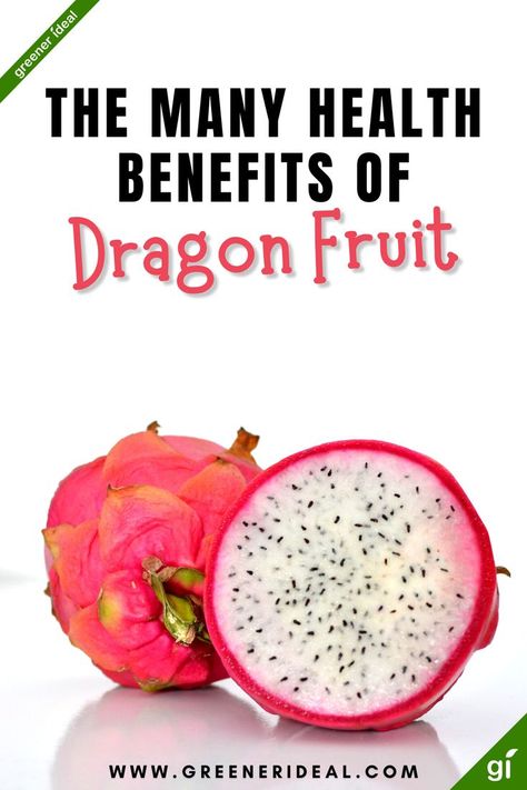 Dragon fruit, also known as pitaya, is a fruit that is native to Southeast Asia. There are two main varieties of dragon fruit – red and yellow/white. Dragon fruit's health benefits include improved heart health and antioxidants that slow cell damage and aging. It’s also been used for its weight loss benefits, all of which we’ll look at in-depth below (backed by science). #fruit #dragonfruit #healthydiet #health Dragon Fruit Health Benefits, Dragon Fruit Benefits, Red Dragon Fruit, Fruit Health, Fruit Health Benefits, Vegan Living, White Dragon, Art Food, Classic Dishes