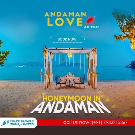 Looking for Andaman Honeymoon Tour Packages ? Call Now for Best Deals 7982713367. Neil Island, Andaman Nicobar, Havelock Island, Honeymoon Tour Packages, Port Blair, Honeymoon Tour, Beach Books, Honeymoon Packages, Tour Packages