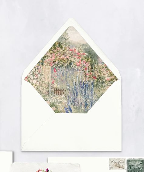 Secret Garden Semi-Custom Wedding Collection Secret Garden Wedding Invitations, Beautiful Envelopes, Secret Garden Wedding, Garden Wedding Invitations, Wedding Illustration, Wedding Collection, Floral Wedding Invitations, Wedding Card, Garden Wedding