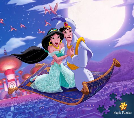 Aladdin Carpet, Aladdin Art, Animation Poster, Happy 30th Anniversary, Disney Princess Jasmine, Disney Jasmine, Aladdin Jasmine, Aladdin And Jasmine, Disney Princess Dresses