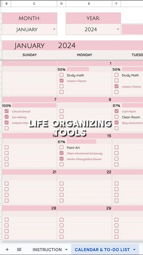 This free, printable to-do list template will help you stay organized and productive all year long. It's easy to use and customize, and it's perfect for tracking your goals, tasks, and appointments.

Get your copy today at To Do List Template, Digital Calendar, Notion Template, List Template, Google Sheets, Stay Organized, To Do, To Do List, Tools