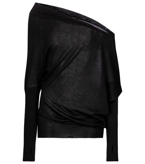 Tom Ford - Cashmere and silk sweater | Mytheresa Tom Ford Clothing, Silk Sweater, Black Toms, Extra Long Sleeves, Fall Fits, Fashion Fits, Knitwear Women, Minimal Fashion, Cashmere Sweaters