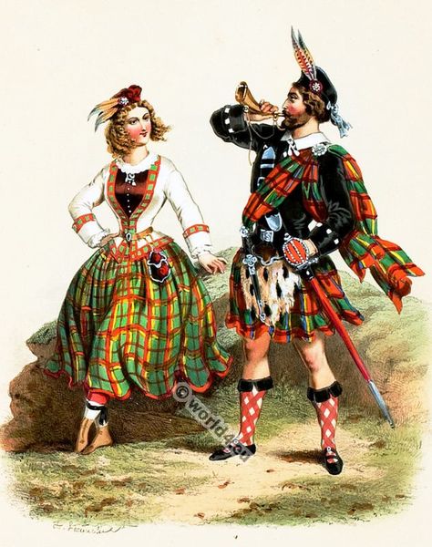 scottish folk costumes | Traditional Scotland costumes. Scotish national folk costume. Scotland Traditional Clothes, Scotish Clothes Traditional Women, Scotland Attire, Scottish Folk Art, Traditional Scottish Clothing, Scottish Costume, Scotland Fashion, Ireland Dress, Scottish Dress