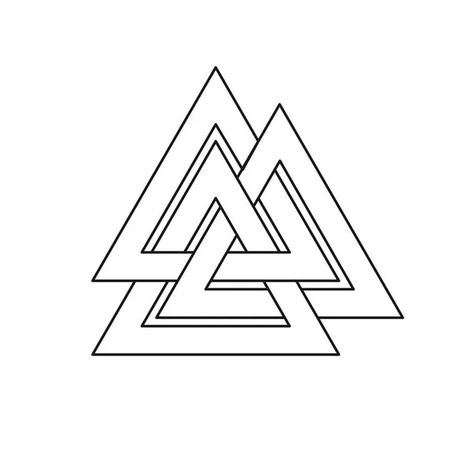 Valknut Symbol, Nordic Symbols, Lost Stars, Big Magic, Odin God, Magic Powers, Image Bank, Viking Art, Name Tattoos