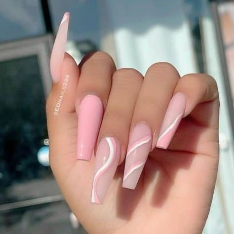 30 Best Coffin Acrylic Nail Design Ideas (2023) - The Trend Spotter Pink Acrylic Nail Designs, Nails Acrylic Coffin, Sassy Nails, Cute Acrylic Nail Designs, Long Acrylic Nails Coffin, Acrylic Nails Coffin Pink, Long Square Acrylic Nails, Acrylic Coffin, Unique Acrylic Nails