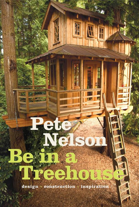 In his new book, Be in a Treehouse, arboreal architect Pete Nelson of Animal Planet’s Treehouse Masters takes backyard play to beautiful new heights. See photos of nine more of the most impressive leafy retreats from the book in our gallery, above.Plus, get Nelson’s best tips for aspiring builders:1. Choose the perfect tree.Before you can [...] Tree House In The Woods, Treehouse Inspiration, Treehouse Construction, Treehouse Design, Treehouse Masters, Tree Fort, Tree House Diy, Kitchen Contemporary, Cool Tree Houses