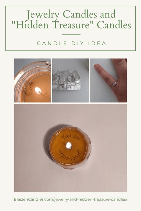 Candle With Gift Inside, Message Candles Diy, Secret Message Candle Diy, Diy Candle Ideas, Candles With Rings Inside, Hidden Message Candle, Types Of Candles, Candles With Jewelry Inside, Candle Making For Beginners