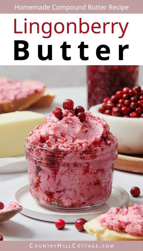 Cranberry Butter Recipe, Loveless Cafe Recipes, Butter Recipes Homemade, Flavored Butter Recipes, Cranberry Butter, Honey Butter Recipe, Compound Butter Recipe, Loveless Cafe, Cinnamon Honey Butter