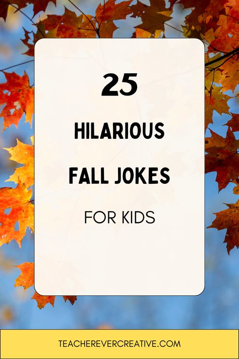 25 Hilarious Jokes for Kids 🤣🎉
Make your kids laugh out loud with this collection of 25 Hilarious Jokes for Kids! These jokes are perfect for kids of all ages, ensuring endless giggles. Ideal for use at home, in the classroom, or during playdates, these kid-friendly jokes will brighten up any day. Whether you’re looking to add some humor to your morning routine, lighten up a long car ride, or entertain a group of kids, these jokes are sure to be a hit. Autumn Jokes For Kids, Joke Of The Day For Kids, Fall Jokes For Kids, Kid Jokes Funny Hilarious, Kids Jokes Funny Hilarious, Kid Jokes Funny, Autumn Jokes, Kids Jokes Funny, Fall Jokes