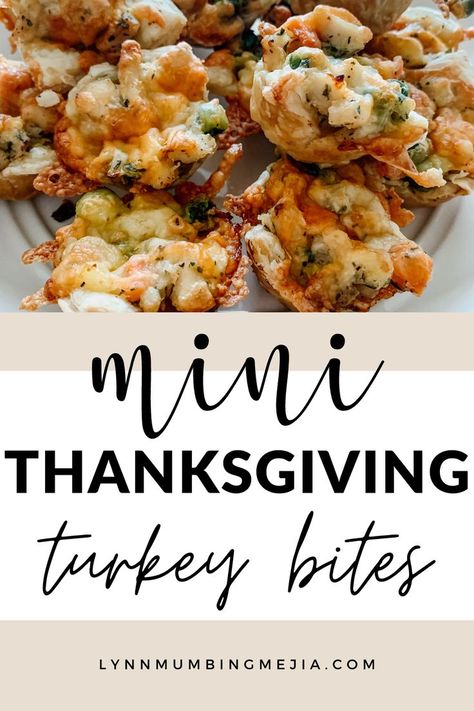 These Mini Leftover Thanksgiving Turkey Bites have an amazingly flaky crust, soft mashed potatoes, savoury creamy turkey and veggies and melted golden cheese top! These little Thanksgiving leftover bites are a great overall snack or appetizer that you can even make when it’s not Thanksgiving or the holidays! #leftoverthanksgivingrecipes #thanksgivingrecipes #leftoverthanksgivingideas #turkeyrecipes #easyappetizerrecipes Turkey Bites, Mini Thanksgiving, Turkey Appetizers, Leftover Thanksgiving, Thanksgiving Potluck, Thanksgiving Leftover, Friendsgiving Food, Thanksgiving Leftover Recipes, Thanksgiving Turkey Leftovers