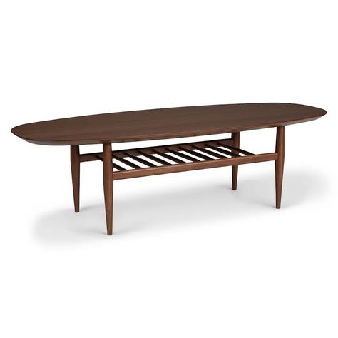 Best Sellers | Article Oval Wood Coffee Table, Brown Coffee Table, Article Furniture, Surfboard Shapes, Oval Coffee Table, Mid Century Modern Coffee Table, Contemporary Mid Century, Contemporary Mid Century Modern, Black Walnut Wood