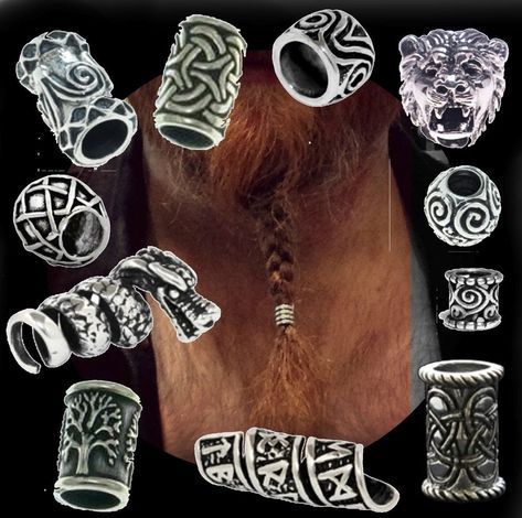 Beard Jewelry, Celtic Hair, Beard Beads, Dreadlock Beads, Viking Hair, Loc Jewelry, Dread Beads, Turquoise Jewelry Native American, Awesome Beards