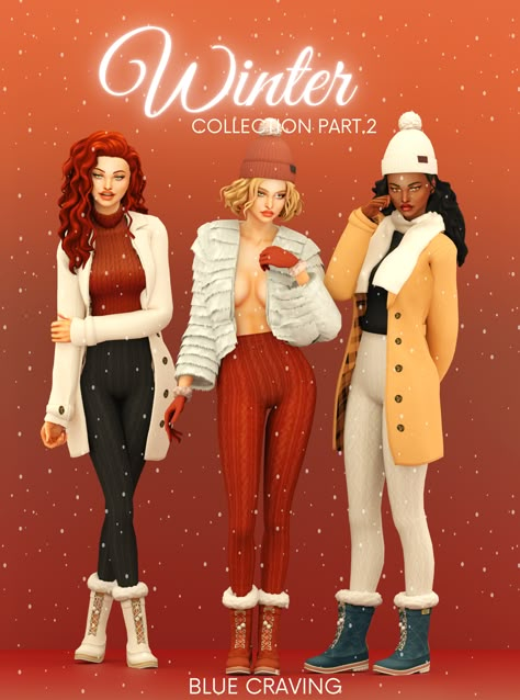 Sims 4 Mm Cc Clothes Winter, Sims Cc Pack Clothes, Sims 4 Full Outfits Cc, Ts4 Cc Clothes Collection, Maxis Clothes Sims 4, Sims 4 Blue Craving, Blue Craving Sims 4 Cc, Sims 4 Cc Moodlets, Ts4 Seasons Cc