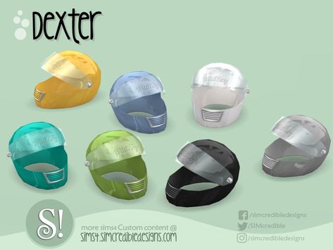 SIMcredible!'s Dexter Helmet Sims 4 Pets Mod, Biker Couple, Perfect Posture, Motorcycle Shop, Ducati Motorcycles, Sims 4 Dresses, Vintage Cushions, Best Sims, Easy Rider