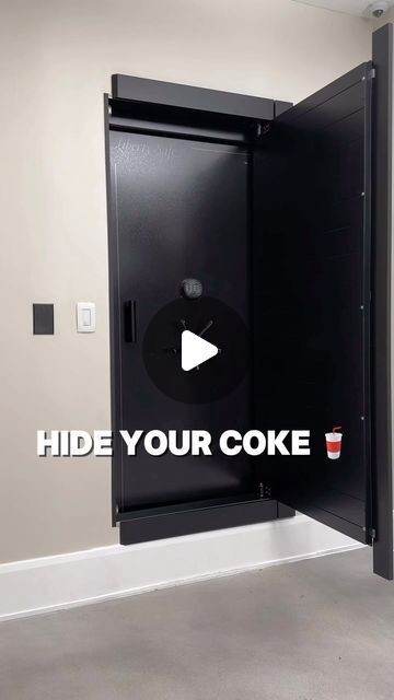 Murphy Door on Instagram: "Coca Cola 🙂 Hiding your valuables has never been easier🙂 If you have a secret safe and want to hide it send us a DM or drop a comment. We have so many hidden door options for any situation🙏 #safe #secret #secretdoor" Secret Doors In Houses, Hidden Safe Ideas, Secret Lock Box, Murphy Door, Door Options, Hidden Safe, Secret Safe, Wall Safe, Secret Door