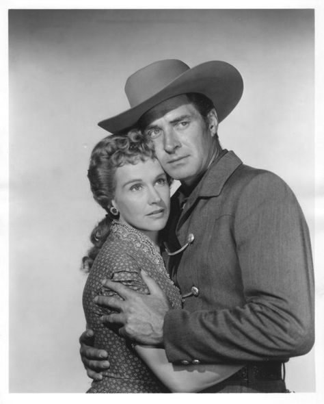 Jock Mahoney, Kim Hunter... Money, Woman and Guns (1958) Money Woman, Kim Hunter, The Virginian, Best Hero, Western Movies, Tv Series, Boy Or Girl, Star Wars, Couple Photos