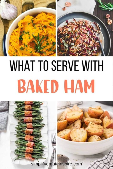 Gammon Side Dishes, What Goes With Ham, Ham Side Dishes, What To Serve With Ham, Ham Dinner Side Dishes, Ham Sides, Ham Dinner Sides, Christmas Ham Dinner, Christmas Dinner Side Dishes