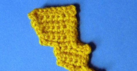 Hello there! Below is a very basic pattern for a simple Crochet Lightning Bolt Applique, Bookmark ... or whatever you can think of! I ... Crochet Lighting Bolt, Lightning Crochet Pattern, Crochet Lightning Bolt, Crochet Oddities, Lightning Bolt Pattern, Crochet Appliqué, Baby Boy Beanies, Boy Crochet Patterns, Boy Crochet