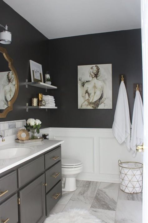 Bathrooms usually need the most work, but simple sounding changes can quickly tally into a 4-figure bill. When your budget's not ready for a remodel, set your sights on smaller DIYs you can tackle yourself. Grab a Benjamin and a basic tool kit—here are 7 projects to easily take on this weekend. Makeover Kamar Mandi, Sinks Bathroom, Trendy Bathroom, Bathroom Redo, Bad Design, Diy Remodel, Grey Bathrooms, Bath Room, Bathroom Remodel Master